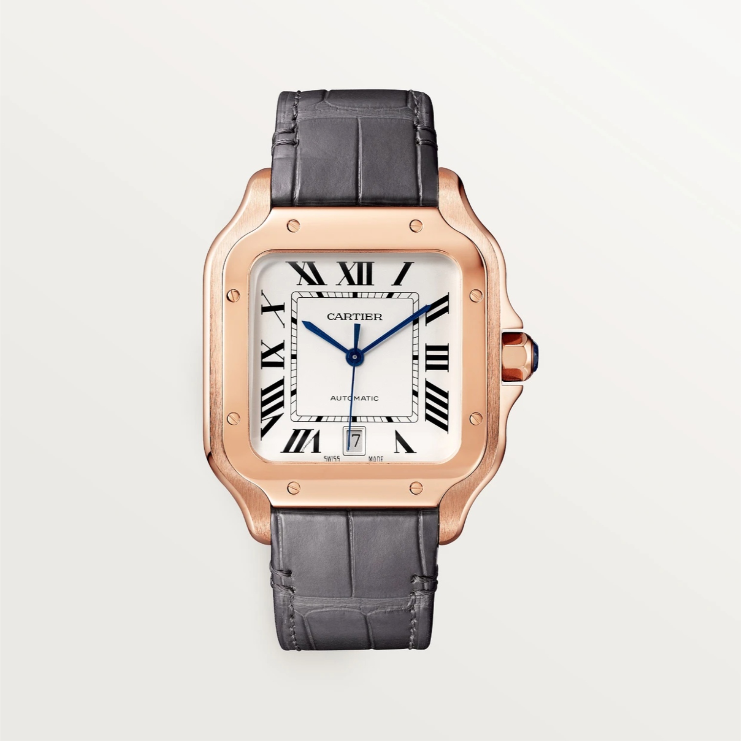Santos de Cartier Großes Modell Roségold Automatik Uhr
