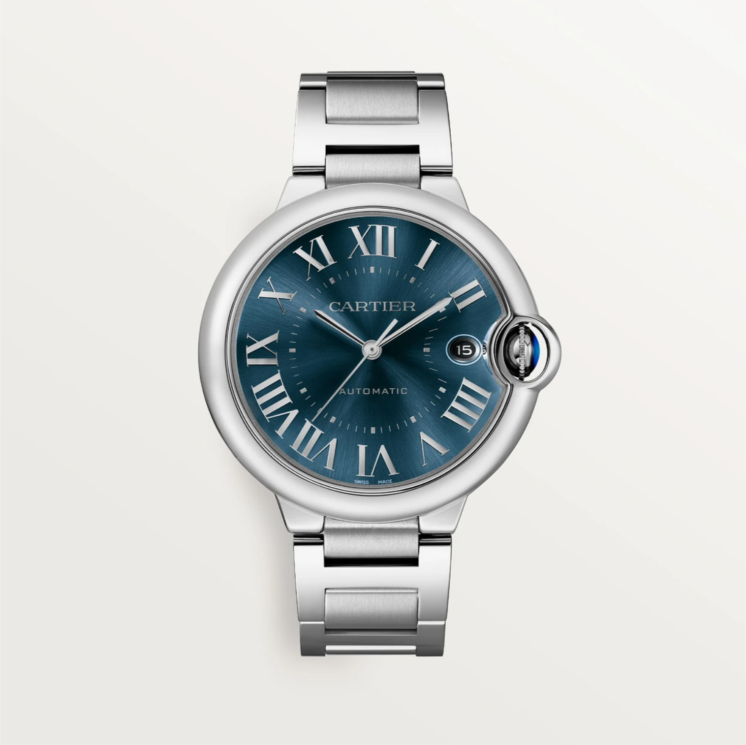 Ballon Bleu de Cartier 40 mm Automatikwerk, Stahl