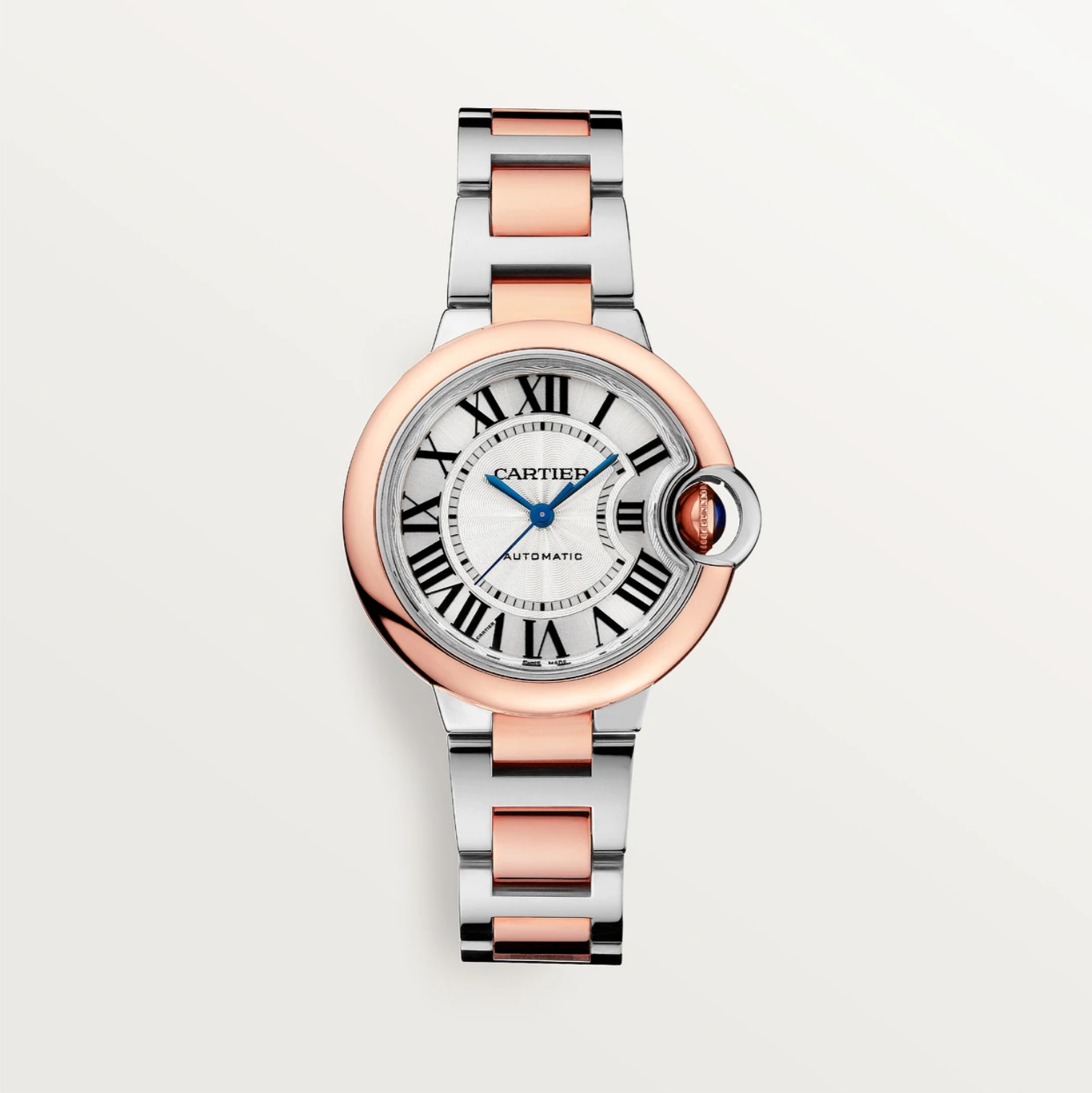 Ballon Bleu de Cartier 33 mm Stahl und Roségold Automatik-Uhr