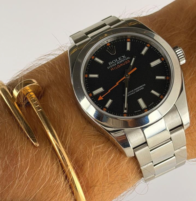 Rolex Milgauss Box & Papers, nach Service wie neu