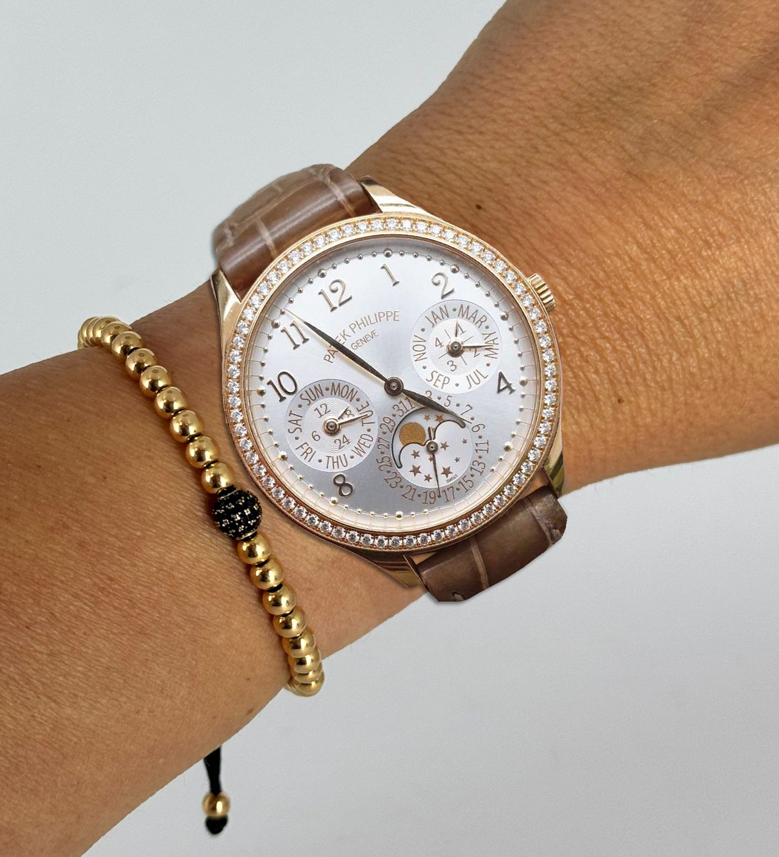 Große Komplikationen Ewiger Kalender mit Diamanten Roségold