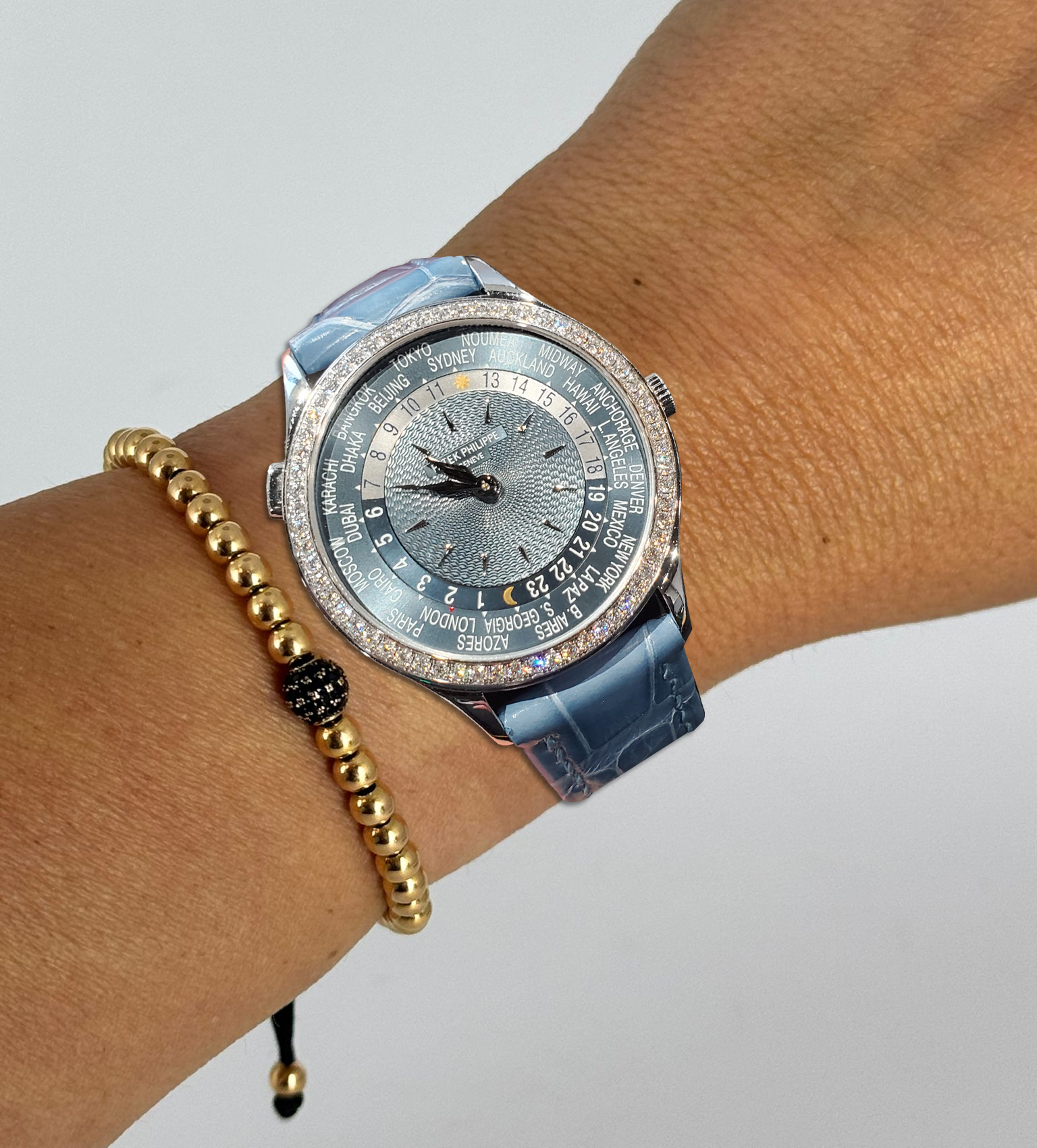 Komplikationen Weltzeit mit Diamanten