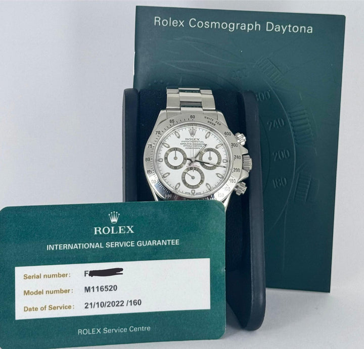 Rolex Daytona  Cosmograph With Service Cards Serial F 2004-5