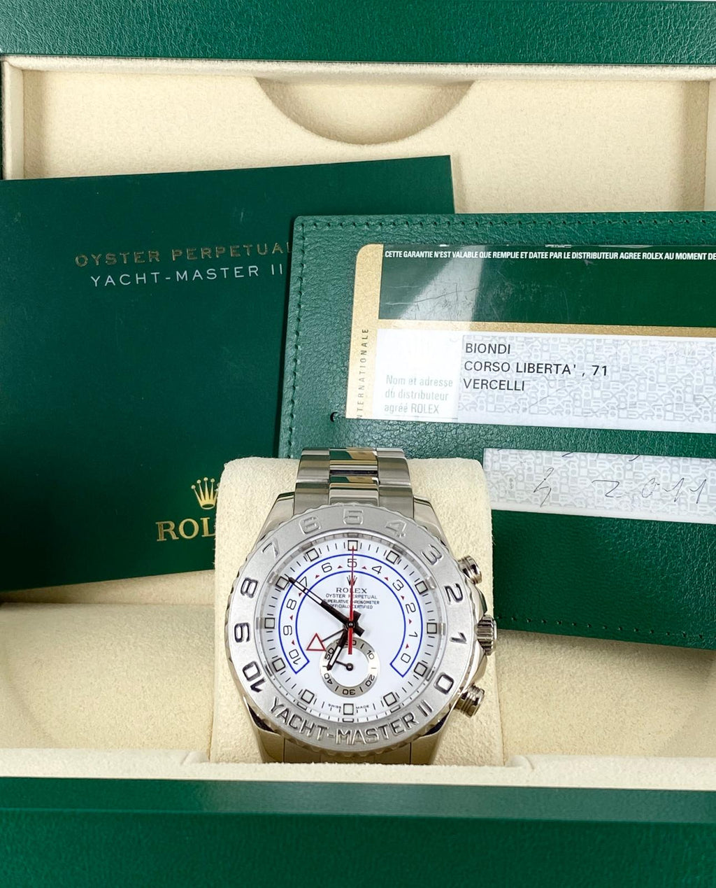 Rolex Yacht-Master II, Weißgold