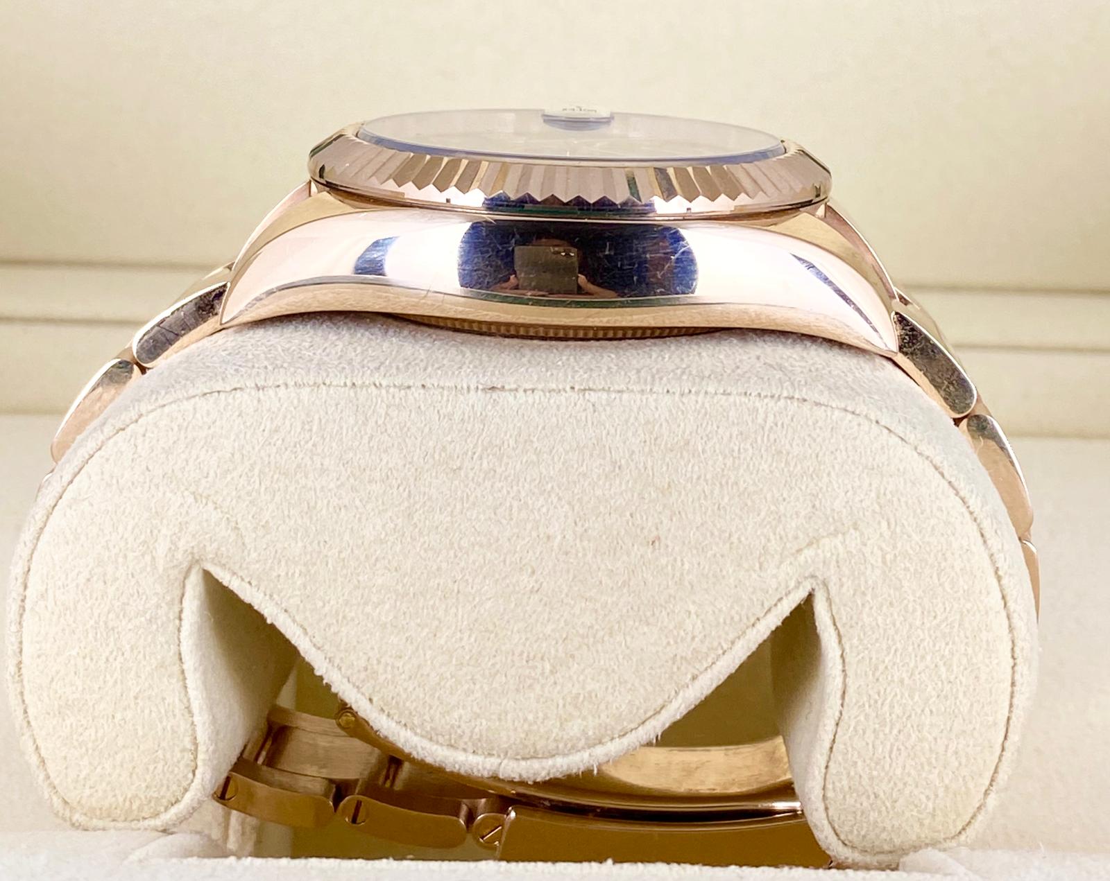 Rolex Sky-Dweller Roségold Schokoladen-Zifferblatt
