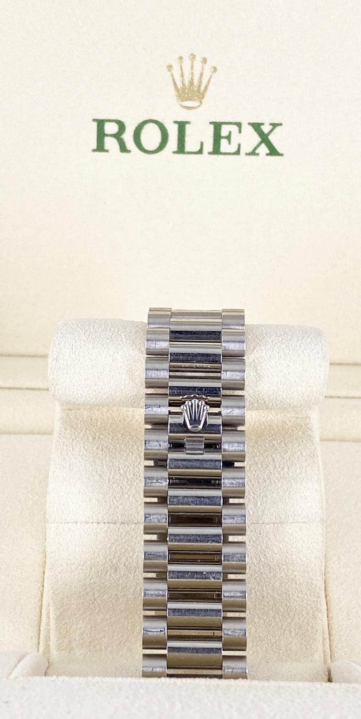 Rolex Day Date 40, White Gold, Box and Papers