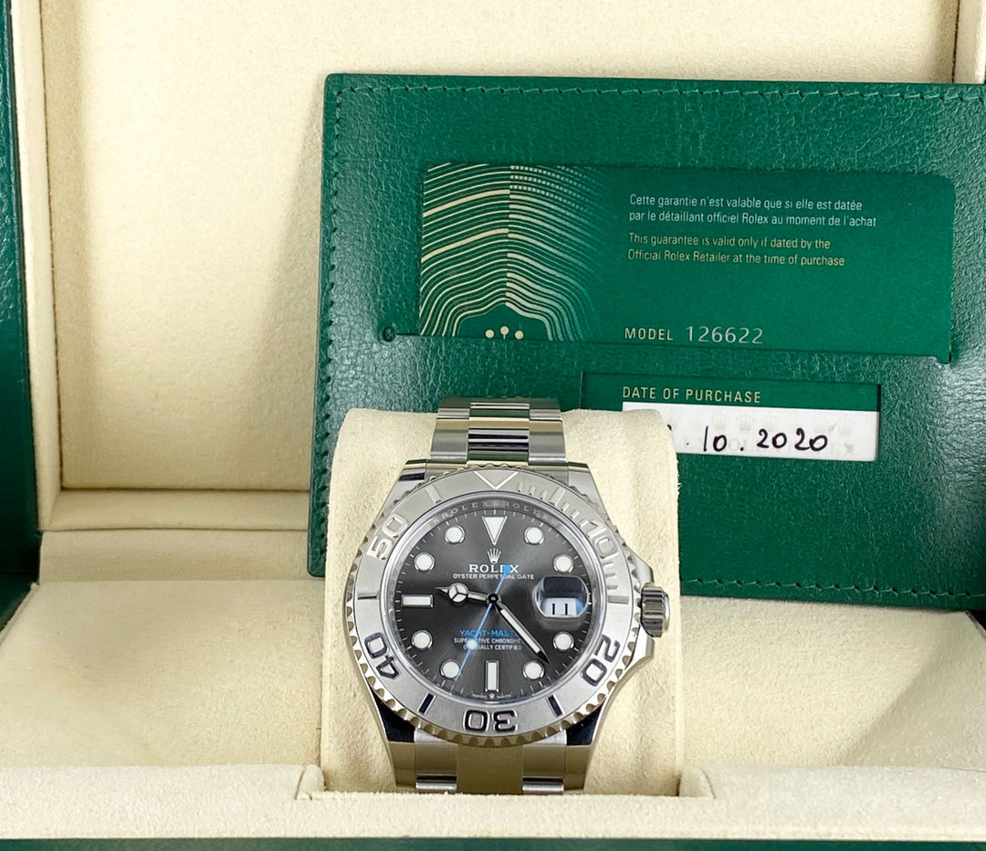 Rolex Yacht-Master 40, Rhodium Dial, Full set 2020