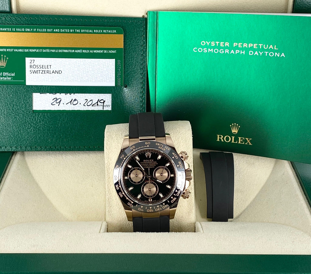 Rolex Daytona Cosmograph, Roségold, Komplettset, 2019