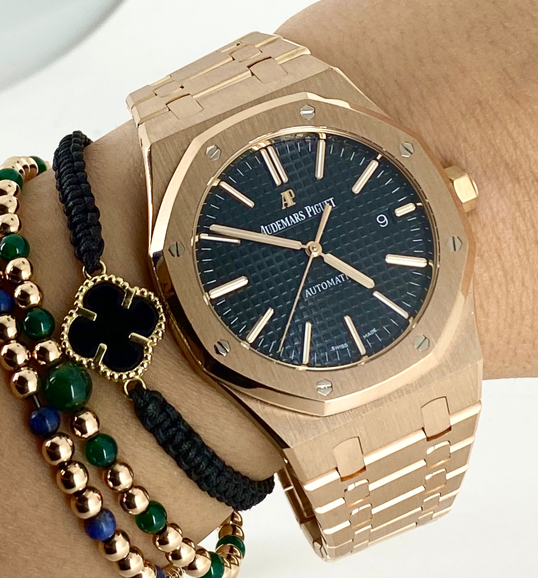 Audemars Piguet Royal Oak Roségold, Komplettset, 2017