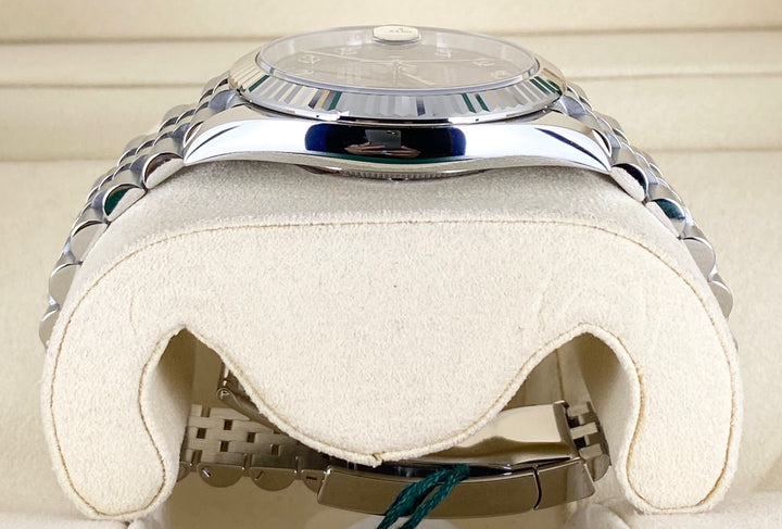 Rolex Datejust 41, Blue Dial, With Diamonds, Full set, 2020
