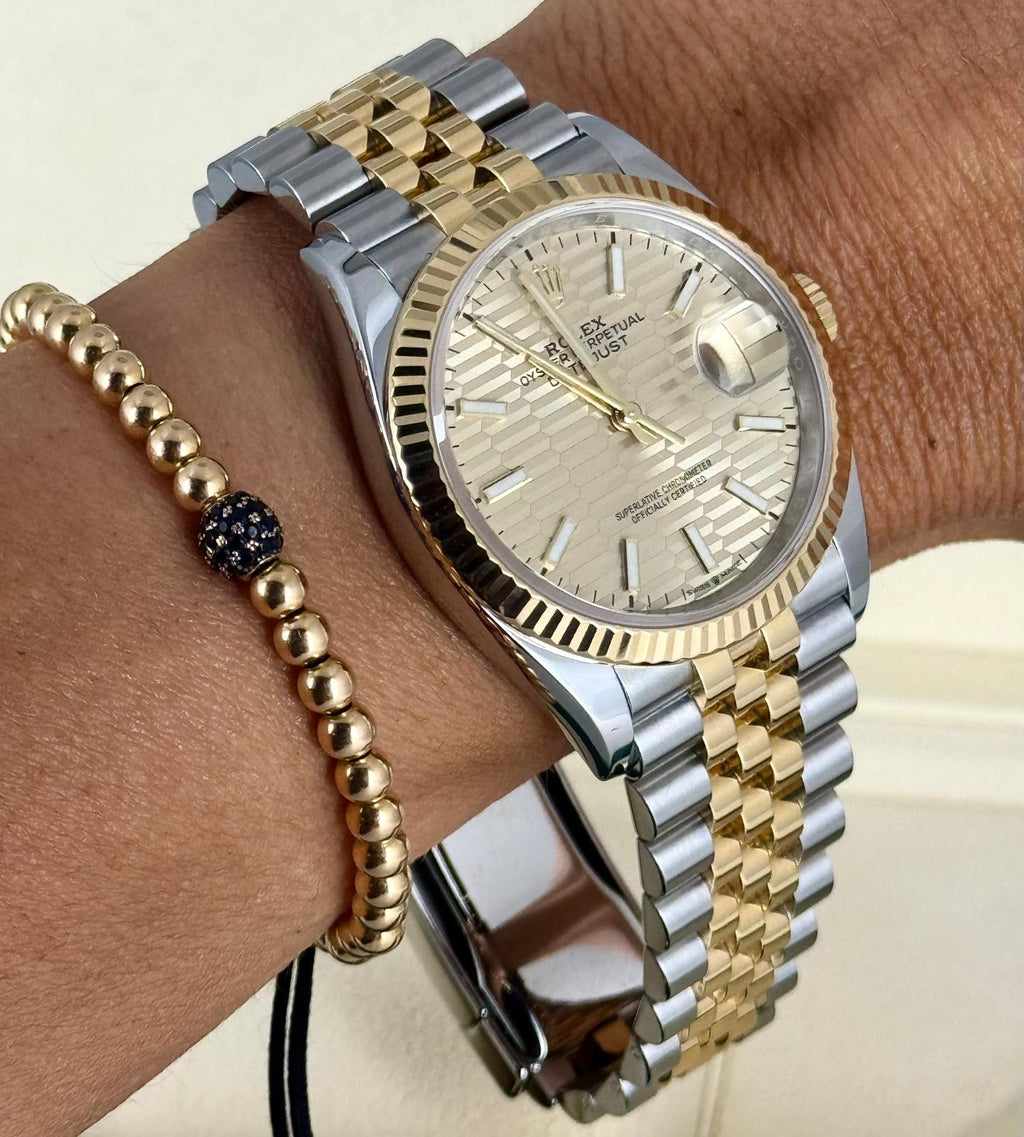 Rolex Datejust 36 Palmblatt-Zifferblatt Vollständiges Set Wie neu