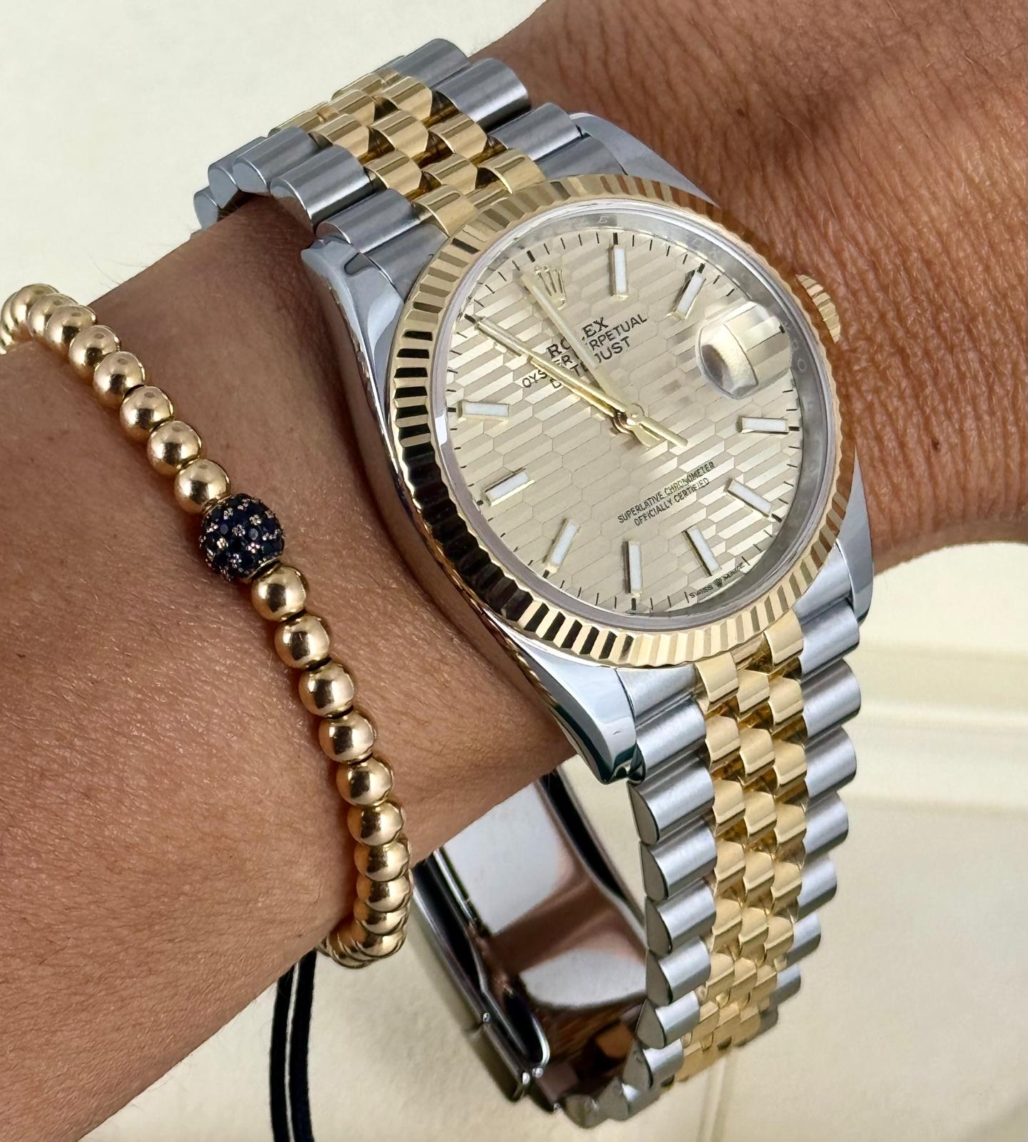 Rolex Datejust 36 Palmblatt-Zifferblatt Vollständiges Set Wie neu