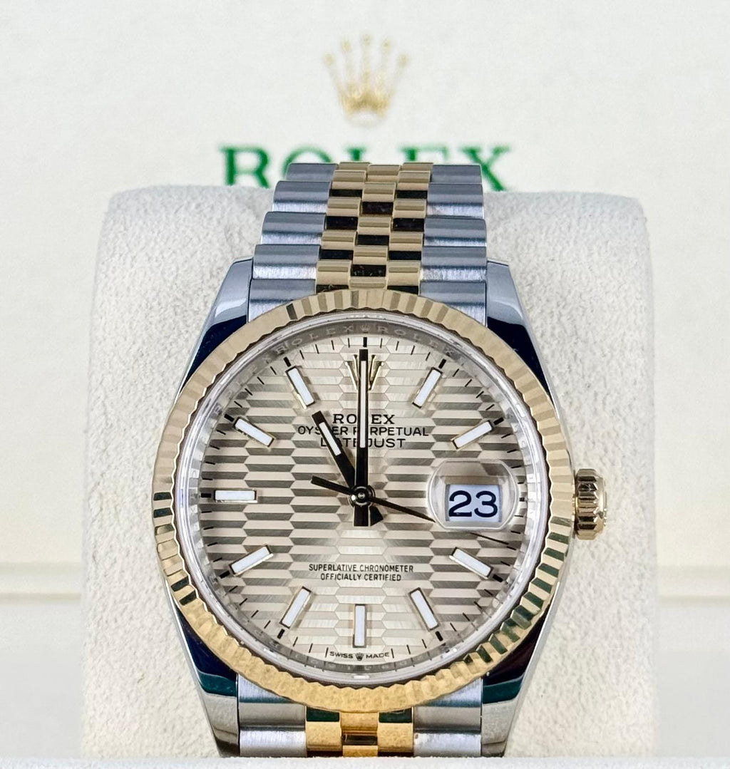 Rolex Datejust 36 Palmblatt-Zifferblatt Vollständiges Set Wie neu