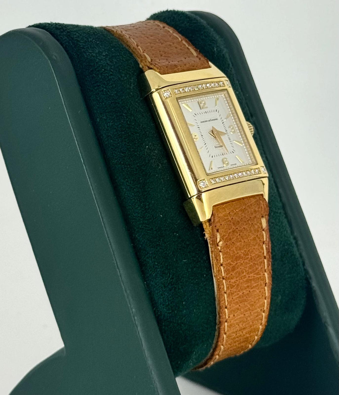 Jaeger-LeCoultre Reverso Mini 21 mm 18K Gold Factory Diamonds Like New B&P