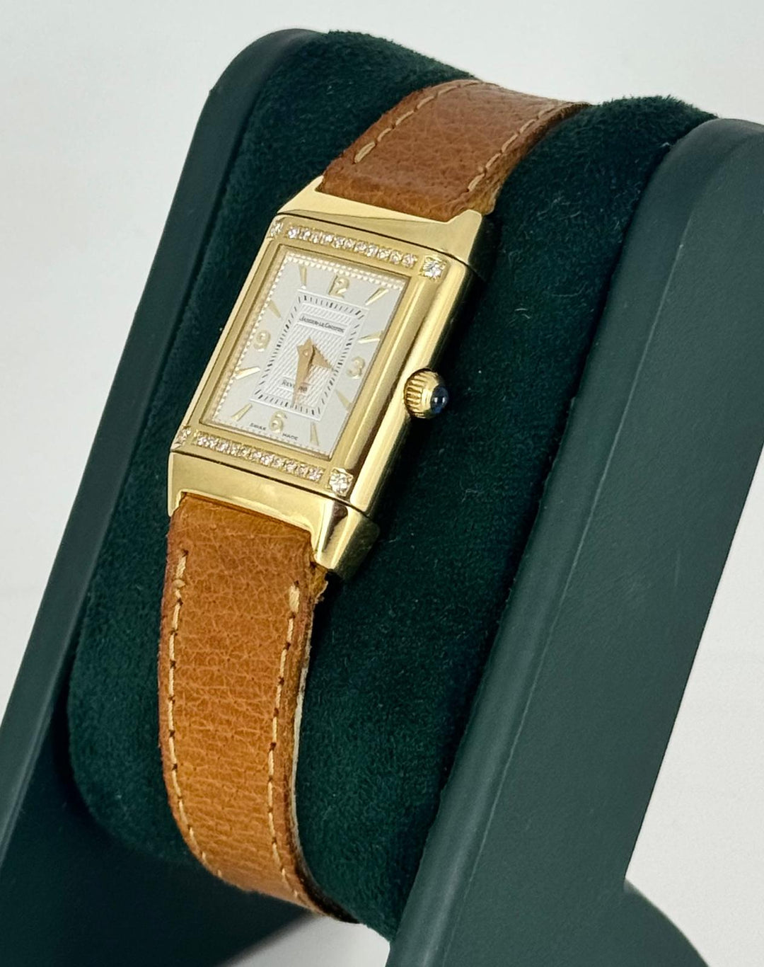 Jaeger-LeCoultre Reverso Mini 21 mm 18K Gold Factory Diamonds Like New B&P