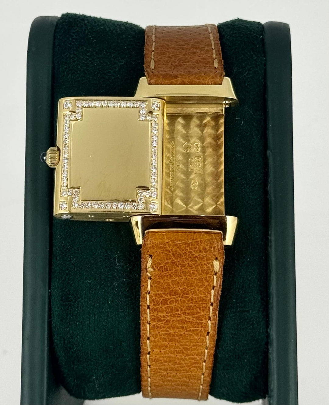 Jaeger-LeCoultre Reverso Mini 21 mm 18K Gold Factory Diamonds Like New B&P
