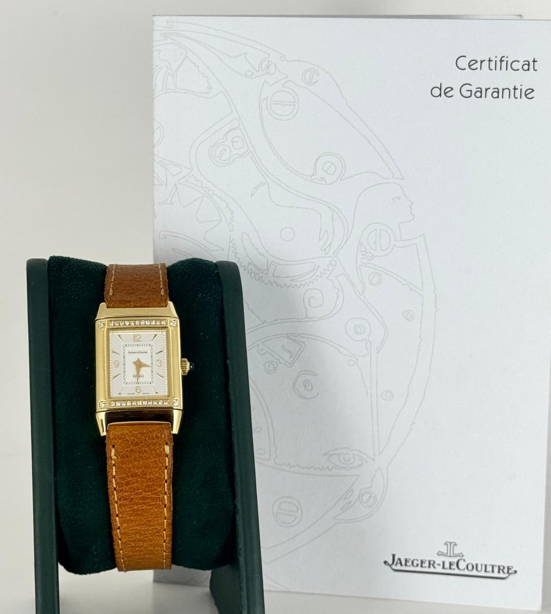 Jaeger-LeCoultre Reverso Mini 21 mm 18K Gold Factory Diamonds Like New B&P