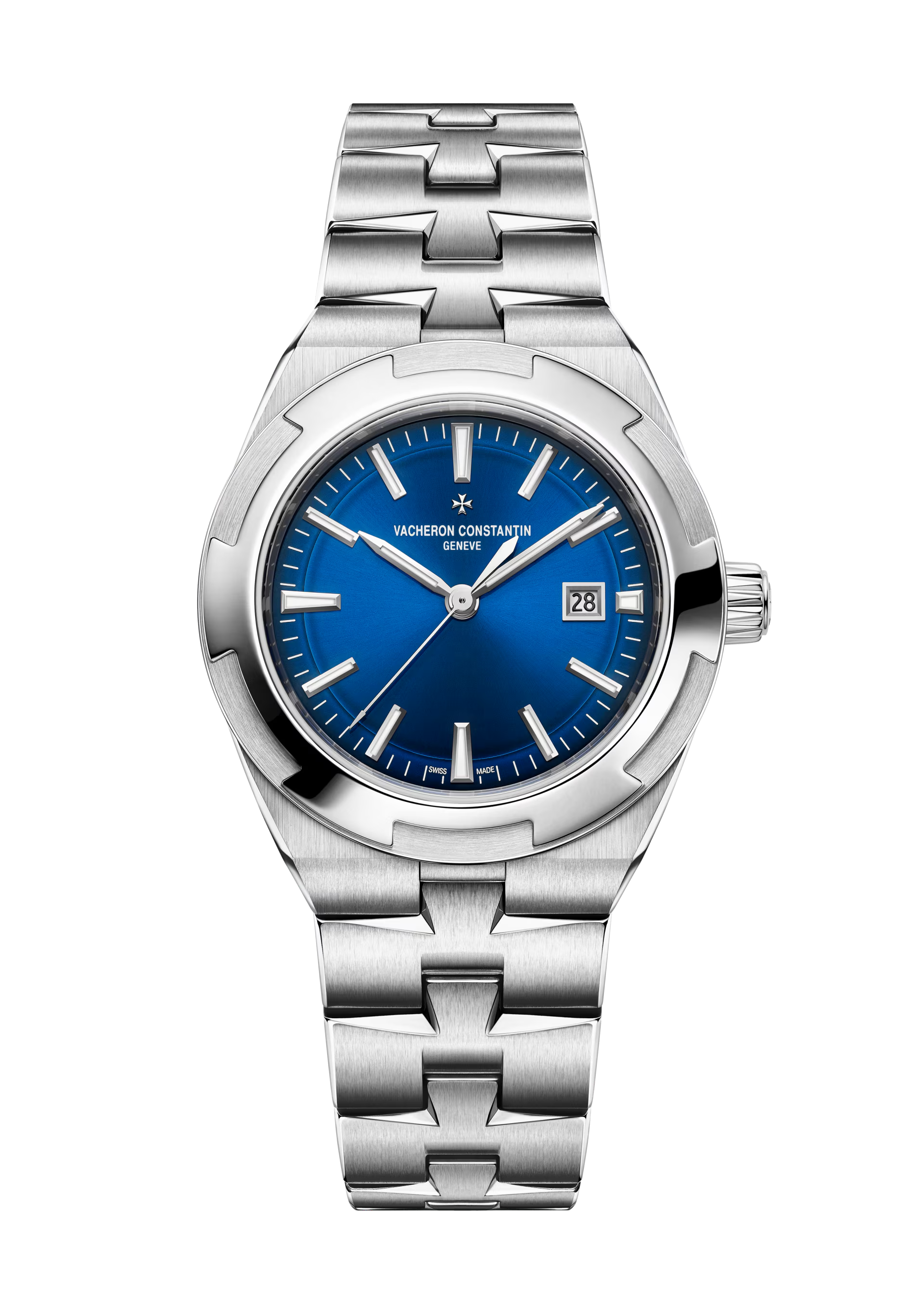 Overseas 34,5 mm Stahl Automatik Uhr