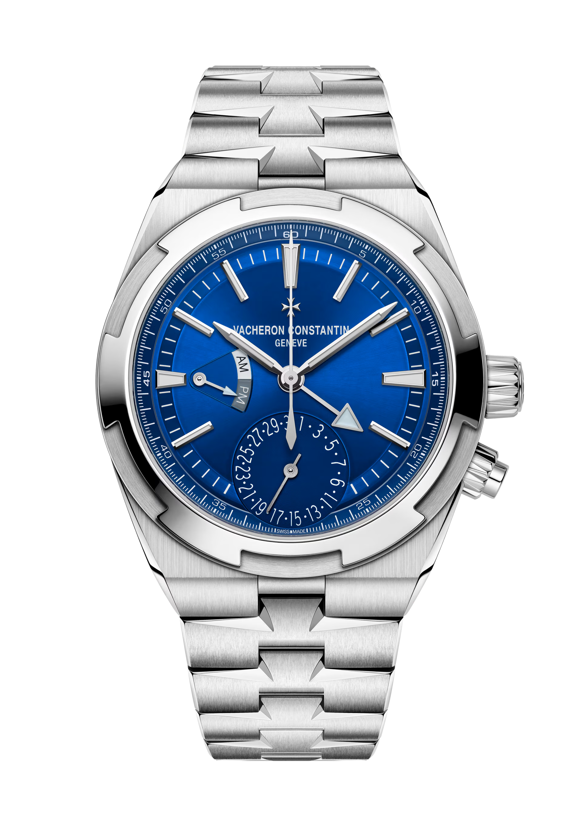 Overseas Dual Time 41 mm Edelstahl Automatik Uhr