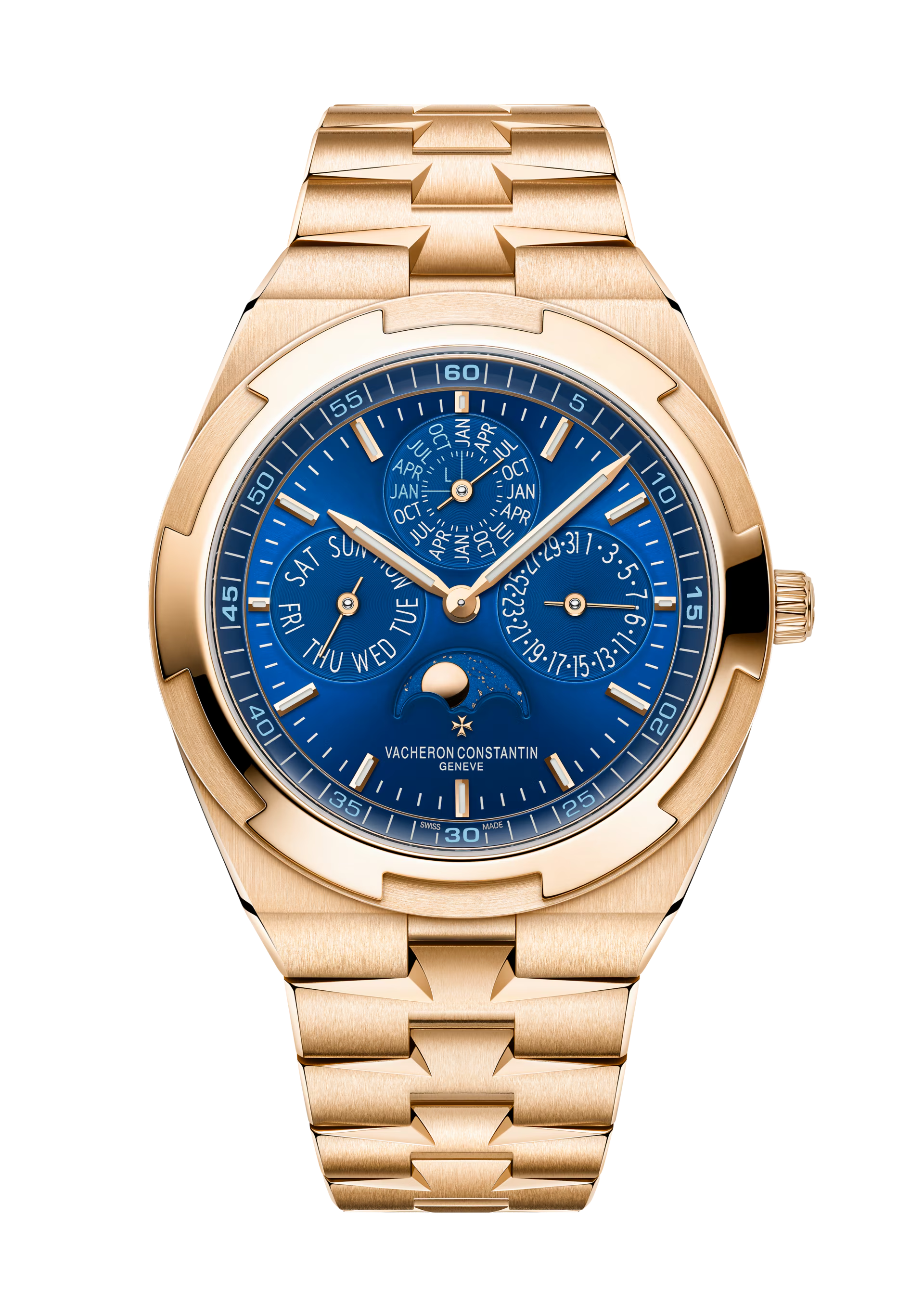 Overseas Ewiger Kalender Ultra-Flach 41,5 mm Roségold Automatik-Armbanduhr