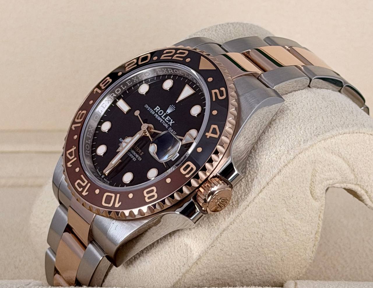 Rolex GMT-Master II Root Beer 2022 Komplettset wie neu