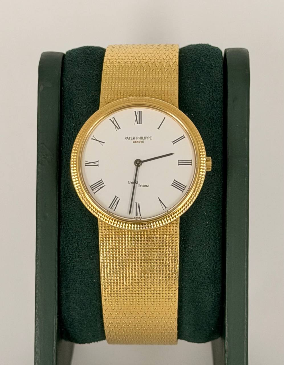 Patek Philippe Calatrava Double Name Full Yellow Gold Long Bracelet