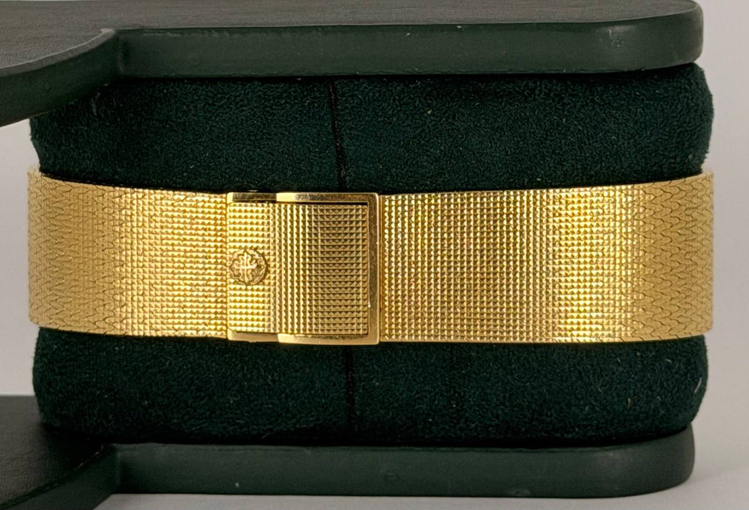 Patek Philippe Calatrava Double Name Full Yellow Gold Long Bracelet
