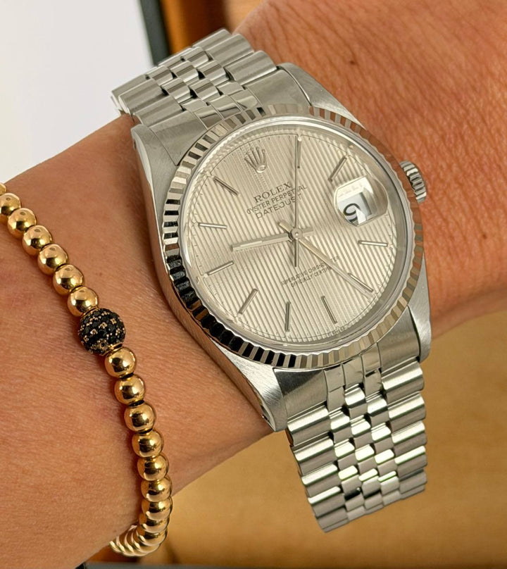 Rolex Datejust 36 Full Set tapestry Dial Like New After Full Serivce 11-2025