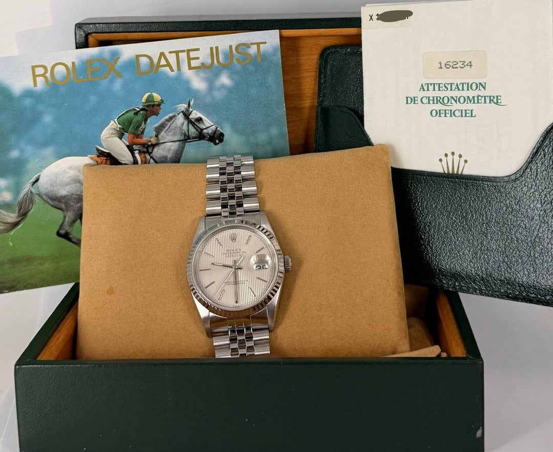 Rolex Datejust 36 Full Set tapestry Dial Like New After Full Serivce 11-2025