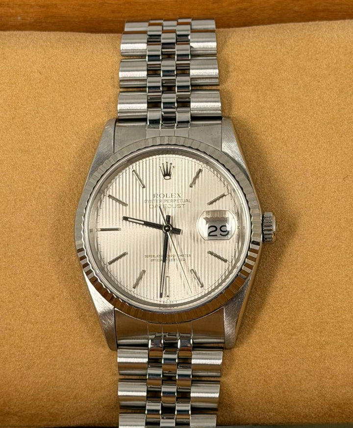 Rolex Datejust 36 Full Set tapestry Dial Like New After Full Serivce 11-2025