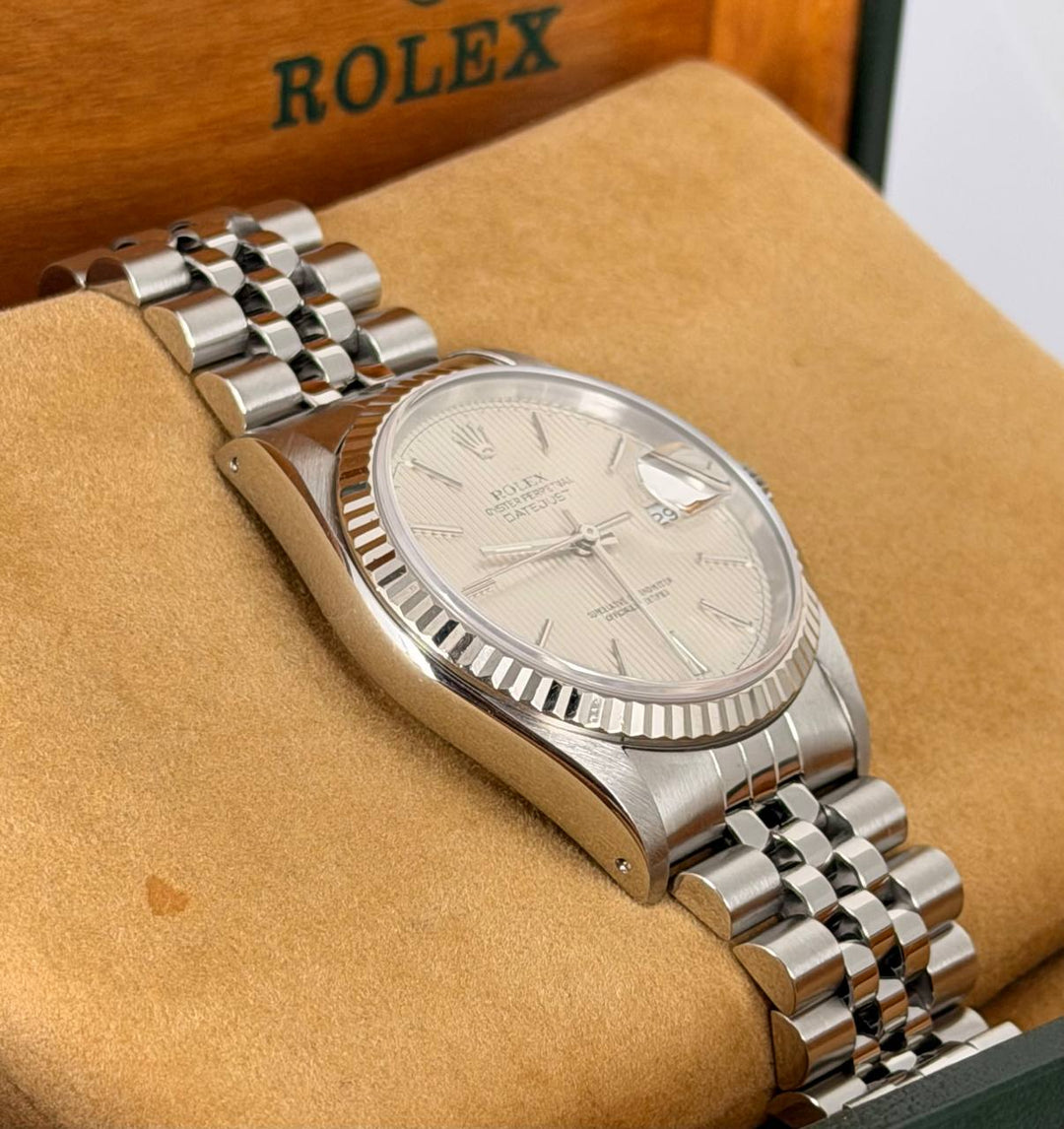 Rolex Datejust 36 Full Set tapestry Dial Like New After Full Serivce 11-2025
