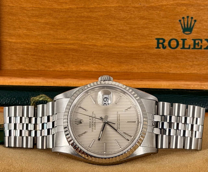 Rolex Datejust 36 Full Set tapestry Dial Like New After Full Serivce 11-2025