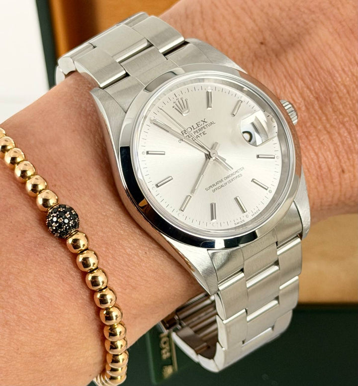 Rolex Oyster Perpetual Date Full Set LC 100 2005 After Full Serivce 11-2025