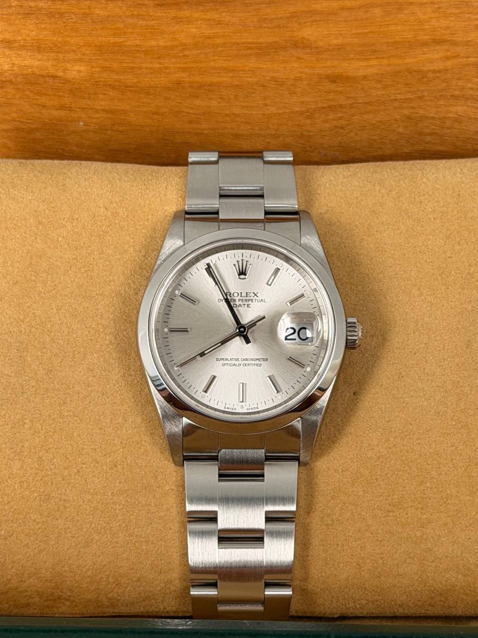 Rolex Oyster Perpetual Date Full Set LC 100 2005 After Full Serivce 11-2025