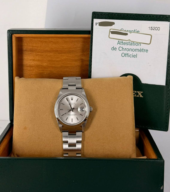Rolex Oyster Perpetual Date Full Set LC 100 2005 After Full Serivce 11-2025