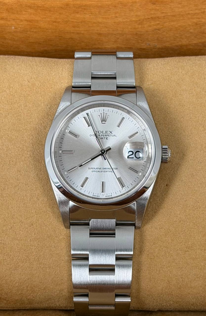 Rolex Oyster Perpetual Date Komplettset LC 100 2005 nach vollständigem Service 11-2025