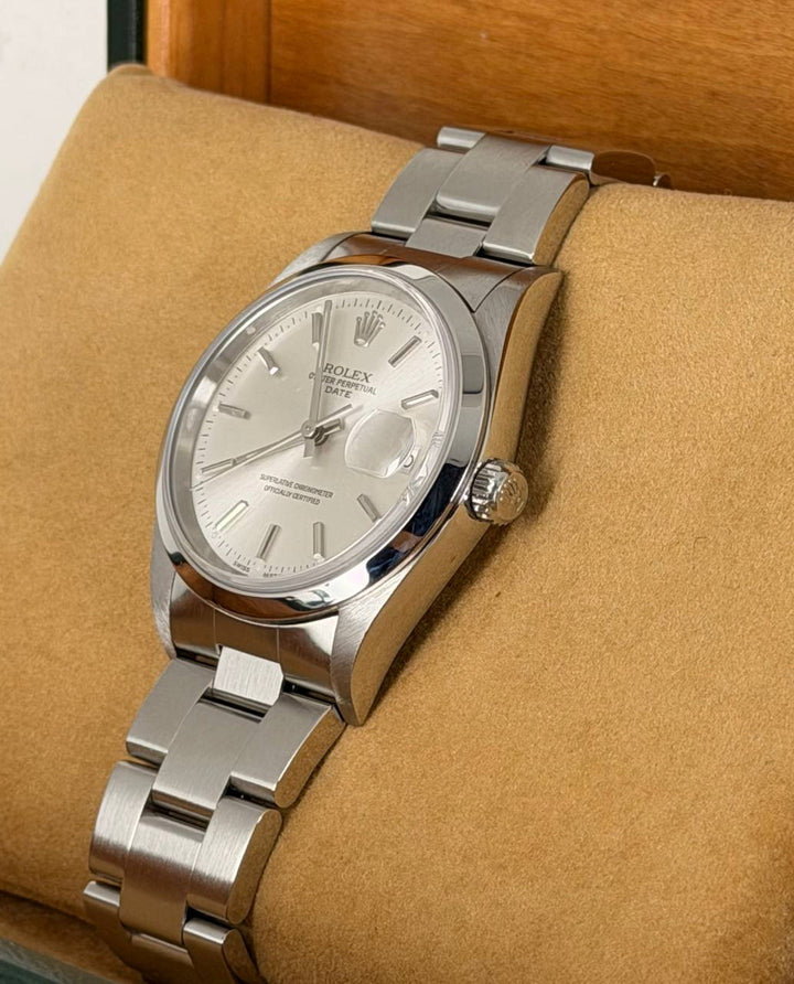 Rolex Oyster Perpetual Date Full Set LC 100 2005 After Full Serivce 11-2025