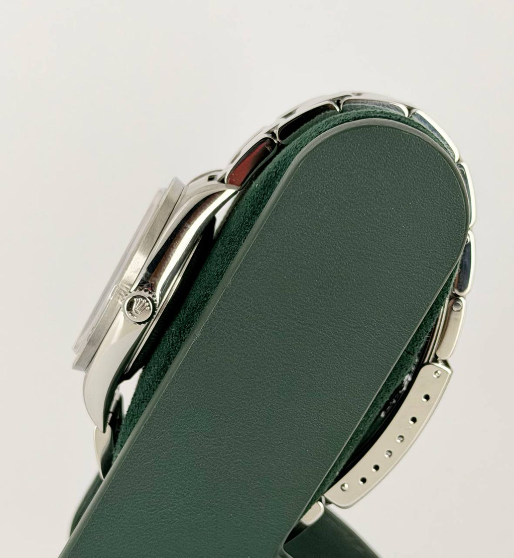 Rolex Air King ohne Löcher Seriennummer D nach vollständigem Service blaues Zifferblatt nur Uhr