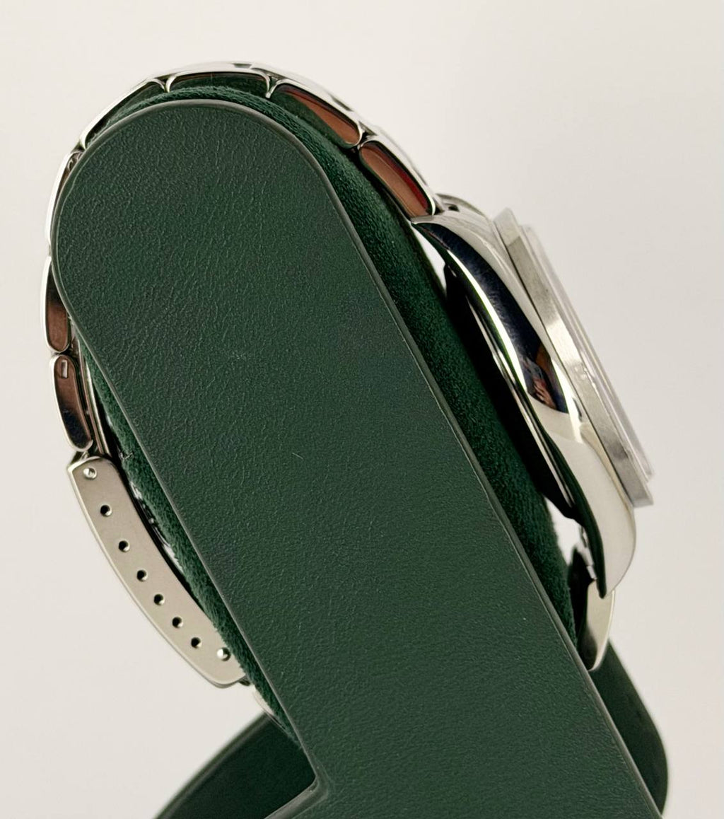 Rolex Air King ohne Löcher Seriennummer D nach vollständigem Service blaues Zifferblatt nur Uhr