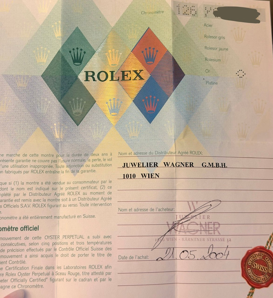 Rolex Day-Date 36 Cherry Dial Full Set Like New No Stretch Vienna Set