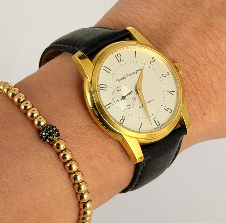 Girard Perregaux 9050 Open Case Back 34 mm 18k Yellow Gold