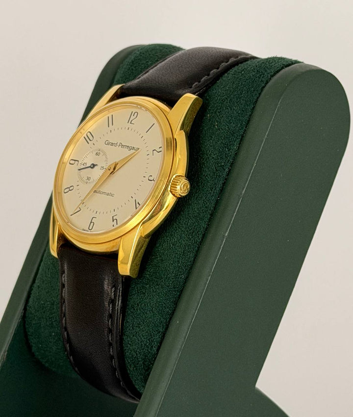 Girard Perregaux 9050 Open Case Back 34 mm 18k Yellow Gold