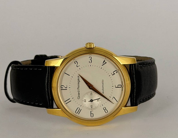 Girard Perregaux 9050 Open Case Back 34 mm 18k Yellow Gold