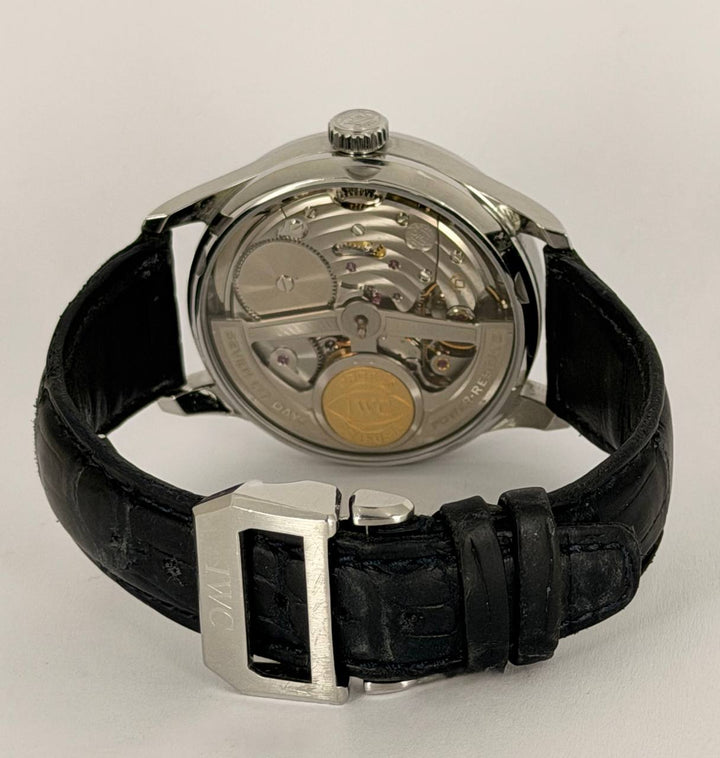 IWC Portuguese Automatic 7 Days iw5001 With Box andCard Like New after Fresh Service 12-2025