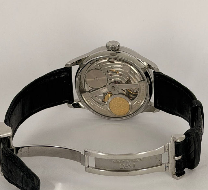 IWC Portuguese Automatic 7 Days iw5001 With Box andCard Like New after Fresh Service 12-2025