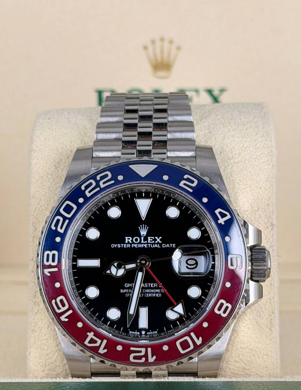 Rolex GMT-Master II Pepsi 2023 wie neu Komplettset
