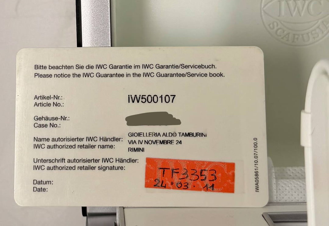 IWC Portuguese Automatic iw5001 Box and Papers Like New