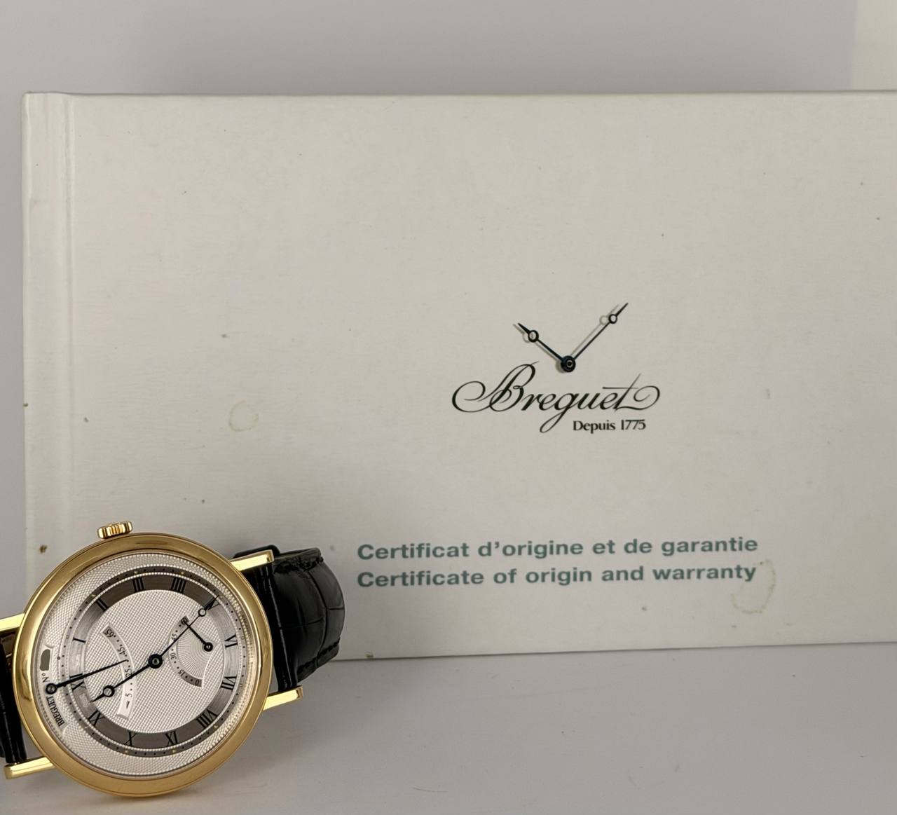 Breguet Classique Retrograde mit Originalpapieren und Faltschließe