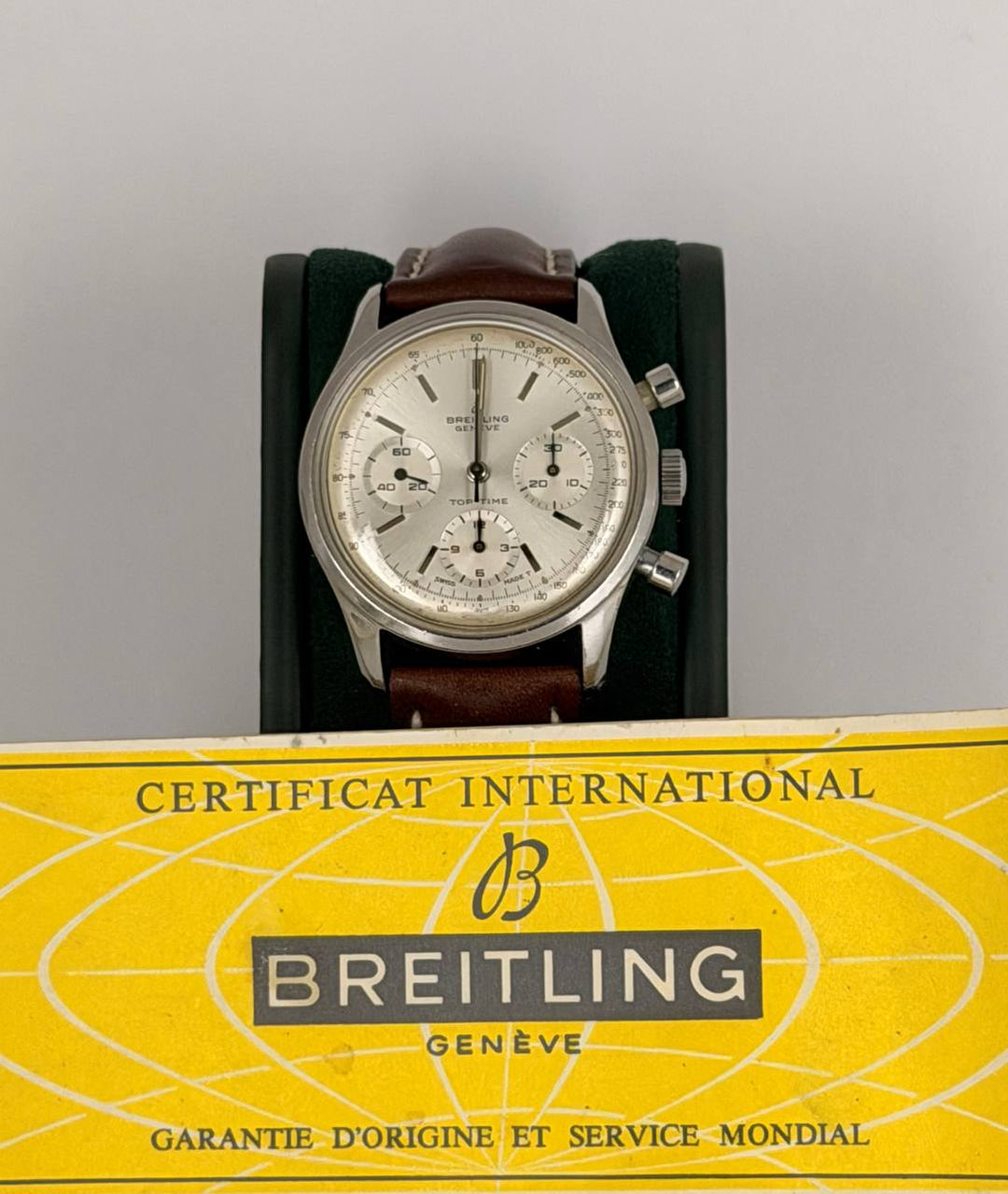 Breitling Top Time 1965 Rare with Papers