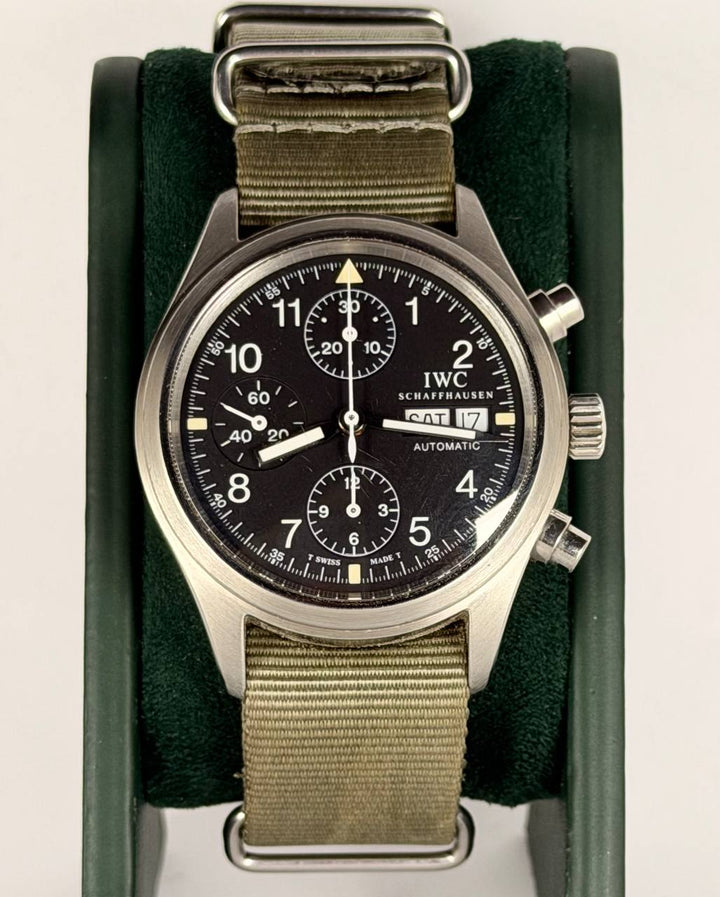 IWC Pilot Chronograph Full Set with Nato and Original Straps
